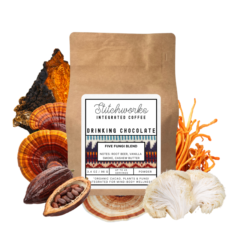 Five Fungi Blend Organic Drinking Chocolate