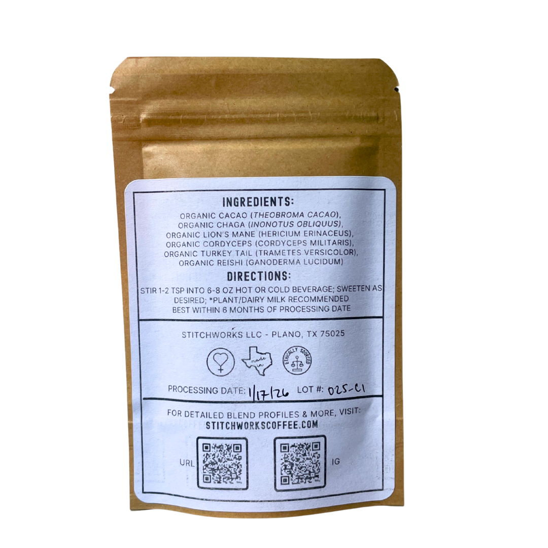 Five Fungi Blend Organic Drinking Chocolate